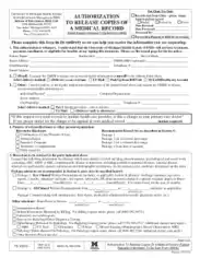 Fillable Generic Medical Records Release Sample Form Template