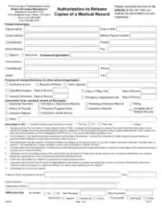 Free Download PDF Books, Fillable Medical Record Release of Information Form Template