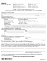 Medical Records Release Form PDF Template
