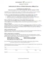Medical Records Release Form Sample Download Template