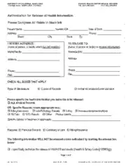 Medical Records Release Health Information Form Template