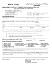 Medical Records Release Information Form Template