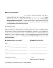 Medical Records Request Sample Form Template