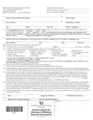 Medical Record Request Sample Form Template