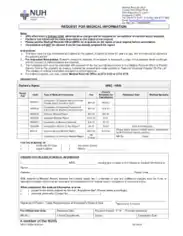 Request for Medical Report Form Template