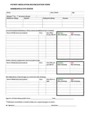 Free Download PDF Books, Patient Medication Reconciliation Form Template