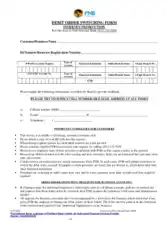 Sample Bank Change Order Request Form Template