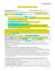 Contractor Work Order Form in PDF Template