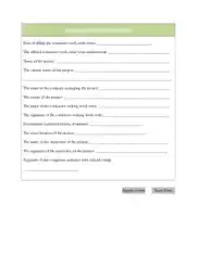Contractor Work Order Form without Watermark Template