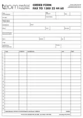 Free Download PDF Books, Medical Supply Order Form Template