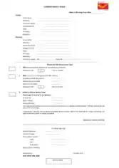 Combined Money Order Form Template