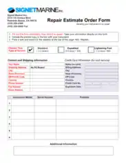 Free Download PDF Books, Free Repair Estimate Order Form Template