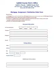 Free Download PDF Books, Mortgage Satisfaction Order Form Template