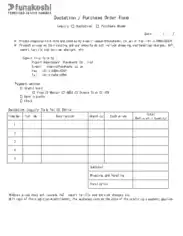 Quotation Order Form Template