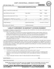 Universal Order Form Template