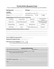 Free Download PDF Books, Work Order Request Proposal Form Template