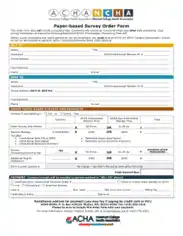 Paper Based Survey Order Form Template