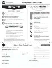 Free Download PDF Books, Sample Postal Money Order Deposit Form Template