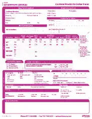 Services Custom Products Order Form Template