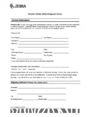 Repair Order Request Form PDF Template