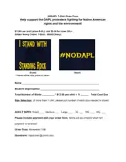 Shirt Fundraiser Order Form Template
