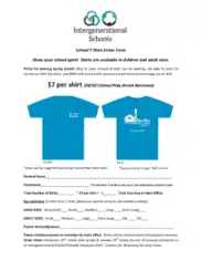 Free Download PDF Books, Sample School T Shirt Order Form Template