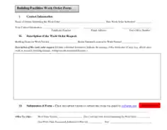 Free Download PDF Books, Buildings Work Order Form Pdf Template