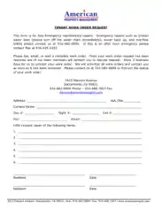 Free Download PDF Books, Maintenance Request Tenant Form Template