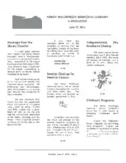 Free Download PDF Books, Library Email Newsletter Template