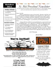 Preschool Newsletters Free Template