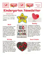 Free Download PDF Books, Simple Kindergarten Newsletter Template