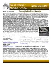Free Download PDF Books, Middle School Newsletter Template