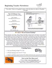 Free Download PDF Books, School Teacher Newsletter Template