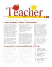 Teacher Newsletter Template