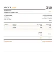 Billing Invoice Excel Template