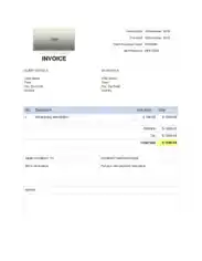 Free Download PDF Books, Business Invoice Template