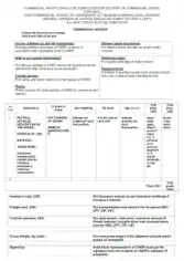Printable Commercial Invoice Free Template