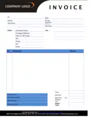 Example Of Graphic Design Invoice Template