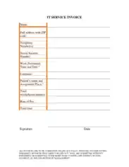 IT Services Notice Invoice Template
