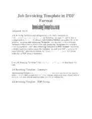 Free Download PDF Books, Job Work Invoice Template