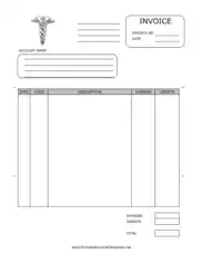 Medical Office Invoice Sample Template