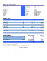 Painting Company Invoice Template