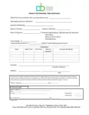 Personal Care Assistance Invoice Template