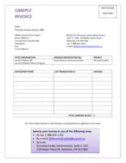 Personal Invoice Sample Template