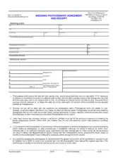Wedding Photography Form Template