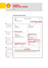 Purchase Order Example Template
