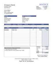 Sales Invoice Template Template