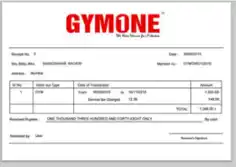 Free Download PDF Books, Simple Gym Invoice Sample Template