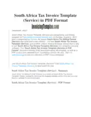 Tax Payment Invoice Template