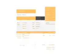 Orange Travel And Expense Invoice Sample Template